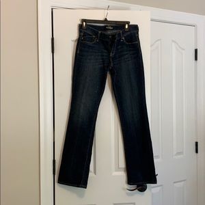 dark distressed jeans